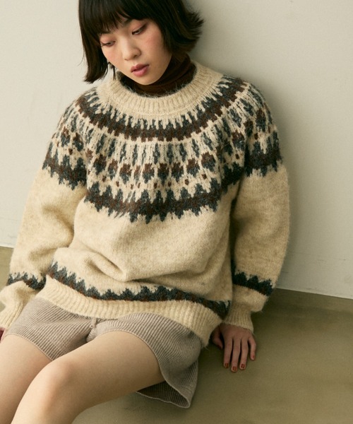 nordic over knit / ノルディックオーバーニット（ニット/セーター