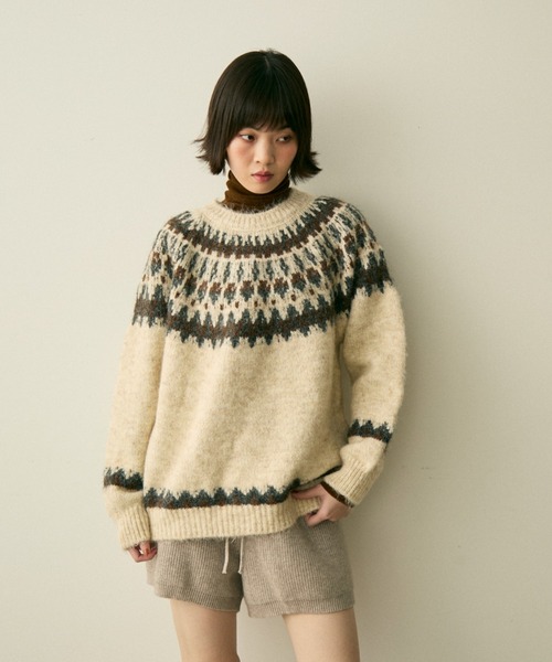nordic over knit / ノルディックオーバーニット（ニット/セーター