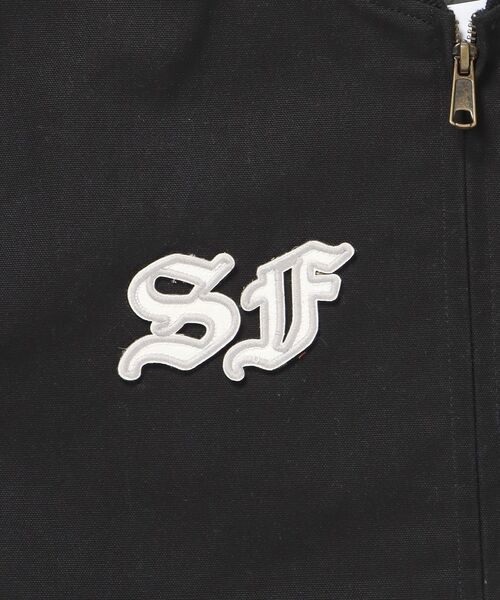 BEN DAVIS/WHITE LABEL（ベンデイビス ホワイトラベル）の「【BEN DAVIS（ベンデイビス）】MECHANIC EMB RIBBED JACKET / ワーク ジャケット 刺繍 ジャケット ダック アウター（その他アウター・メンズ・ベージュ系その他3/ブラック/カーキ・MEDIUM/LARGE/X-LARGE）」の7枚目の写真