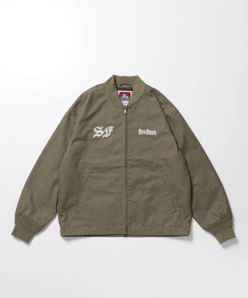 BEN DAVIS/WHITE LABEL（ベンデイビス ホワイトラベル）の「【BEN DAVIS（ベンデイビス）】MECHANIC EMB RIBBED JACKET / ワーク ジャケット 刺繍 ジャケット ダック アウター（その他アウター・メンズ・ベージュ系その他3/ブラック/カーキ・MEDIUM/LARGE/X-LARGE）」の13枚目の写真