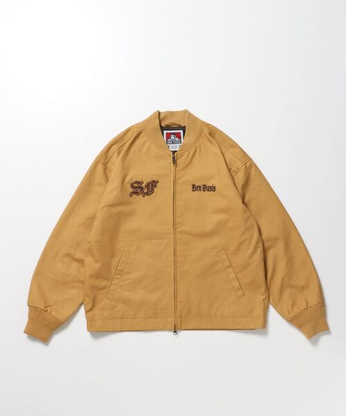 BEN DAVIS（ベンデイビス）】MECHANIC EMB RIBBED JACKET / ワーク