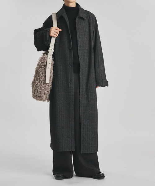 SELLE GLANT（セレグランテ）の「TURTLENECK DESIGN CUFFS KNIT/タートルネックデザインカフスニット（ニット/セーター・メンズ・ブラック/ダークブラウン/アイボリー・MEDIUM/SMALL/LARGE）」の19枚目の写真