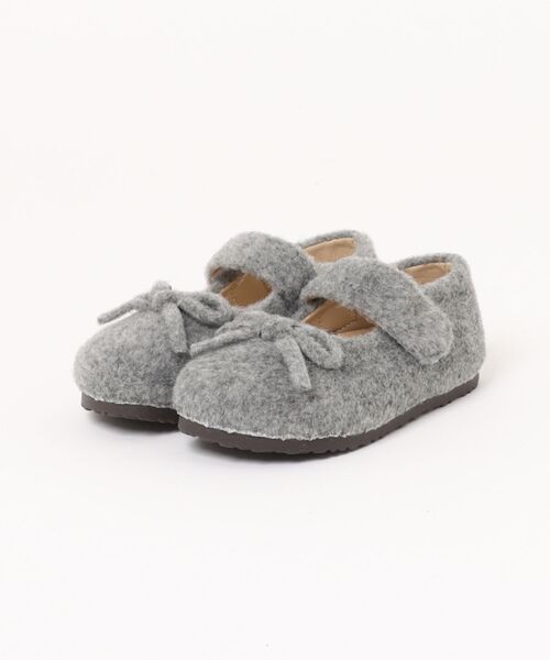 aimoha(アイモハ)の「【aimoha-KIDS-】キッズ ウールライクストラップシューズ (AW)(バレエシューズ・キッズ・ライトベージュ/ライトグレー/ダークグレー・15.0cm/16.0cm/17.0cm/18.0cm/14.0cm/19.0cm)」の16枚目の写真
