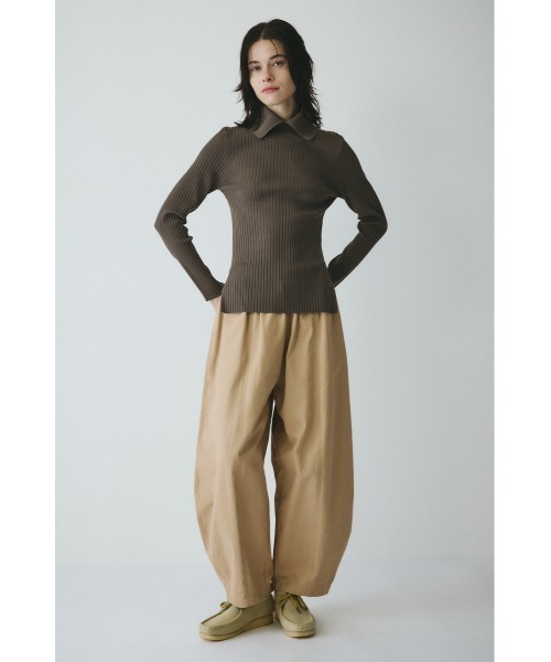 HeRIN.CYE（ヘリンドットサイ）の「Boy friend pants　　ボーイフレンドパンツ（その他パンツ・レディース・ブラック/ベージュ/オフホワイト・FREE）」の5枚目の写真