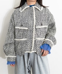 MIDVEIN（ミッドヴェイン）の「Tweed military jacket（ブルゾン）」