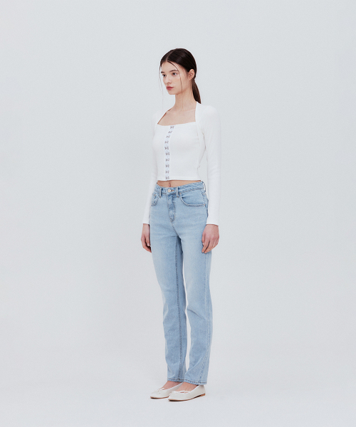 NOT YOUR ROSE(ノットユアローズ)の「フックスクエアトップ(ホワイト)(Tシャツ/カットソー・レディース・その他・FREE)」の3枚目の写真