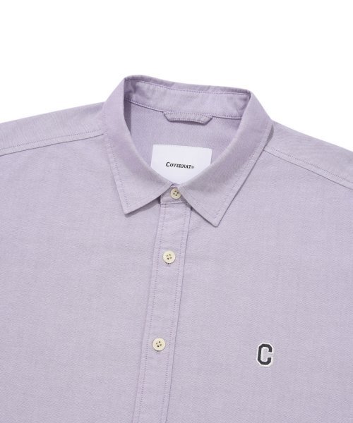 COVERNAT(カバーナット)の「Cロゴオックスフォードハーフシャツパープル(シャツ/ブラウス・レディース・その他・MEDIUM/SMALL/X-LARGE/XX-LARGE/LARGE)」の9枚目の写真
