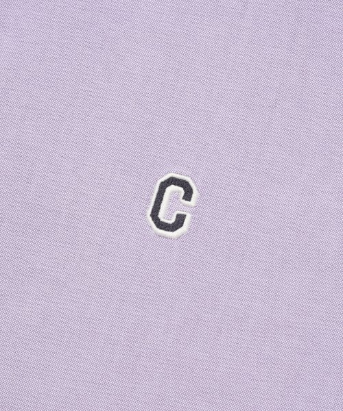 COVERNAT(カバーナット)の「Cロゴオックスフォードハーフシャツパープル(シャツ/ブラウス・レディース・その他・MEDIUM/SMALL/X-LARGE/XX-LARGE/LARGE)」の2枚目の写真