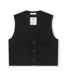 BESLOW（ビースロー）の「MILITARY ZIP-UP VEST BLACK（ベスト）」
