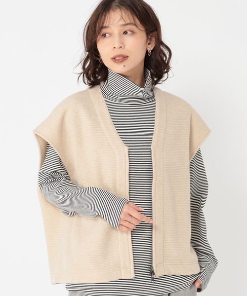 studio CLIP(スタディオクリップ)の「ウールミックススライバーベスト(ベスト・レディース・ブラウン/ベージュ/アイボリー・FREE)」の8枚目の写真