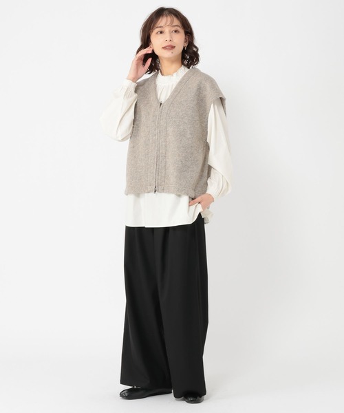 studio CLIP(スタディオクリップ)の「ウールミックススライバーベスト(ベスト・レディース・ブラウン/ベージュ/アイボリー・FREE)」の14枚目の写真
