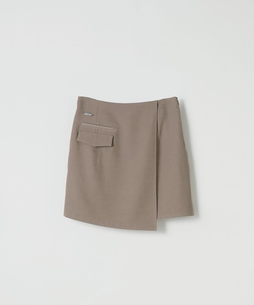 Elishe(エリシェ)の「アシンメトリーミニスカート(スカート・レディース・チャコールグレー/アイボリー/ベージュ・0/1)」の6枚目の写真