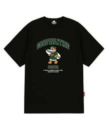 グリーンサファーベアグラフィックTシャツ - ブラック