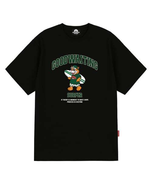 TRIPSHION(トリップション)の「グリーンサファーベアグラフィックTシャツ - ブラック(Tシャツ/カットソー・メンズ・その他・LARGE/MEDIUM/X-LARGE)」の1枚目の写真