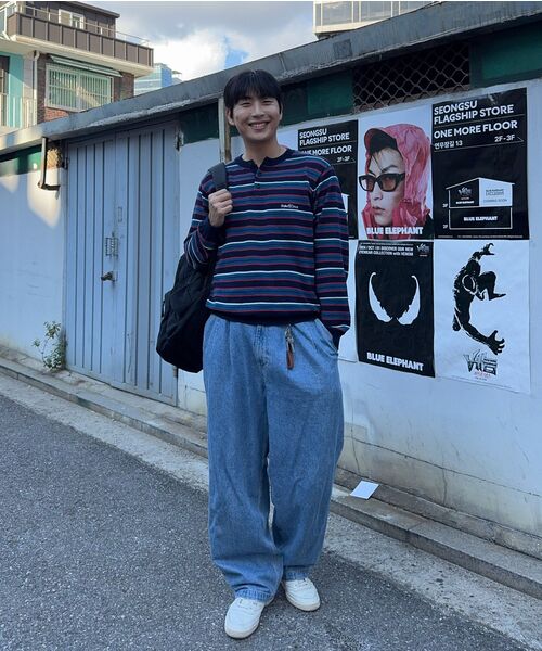 WMC(ダブリューエムシー)の「マルチストライプヘンリーネックニット_BLACK(ニット/セーター・レディース・ブラック・MEDIUM/LARGE/X-LARGE/SMALL)」の10枚目の写真