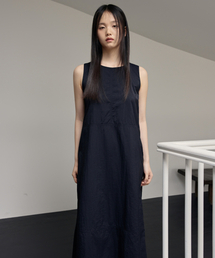 Relaxed Sleeveless Dress (Black)