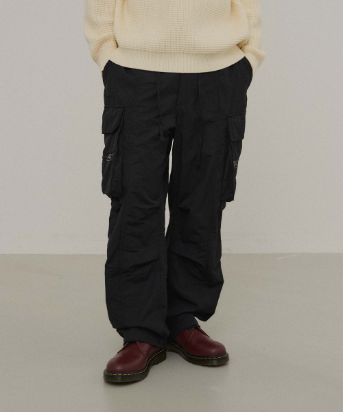 WMC(ダブリューエムシー)の「パラシュートパンツ_BLACK(その他パンツ・メンズ・ブラック・32(L)/30(M)/X-LARGE)」の1枚目の写真