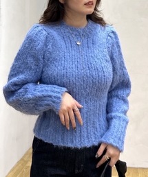 パワショルスラブシャギーニット