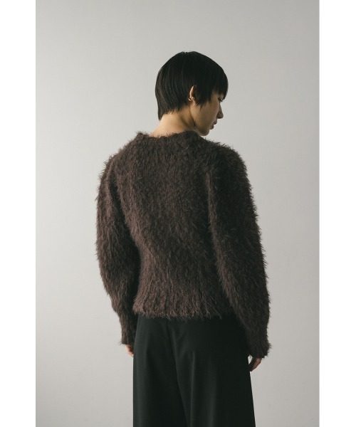 STYLEMIXER（スタイルミキサー）の「パワショルスラブシャギーニット（ニット/セーター・レディース・ブルー/アイボリー/ブラウン・FREE）」の18枚目の写真