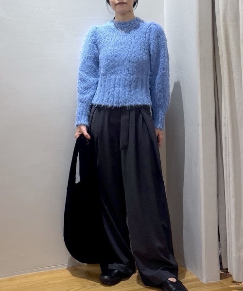 セール】パワショルスラブシャギーニット（ニット/セーター