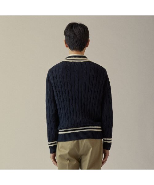MANNERGRAM(マナーグラム)の「プレッピーVネック長袖ニットネイビー(ニット/セーター・メンズ・その他・MEDIUM/LARGE/X-LARGE)」の3枚目の写真