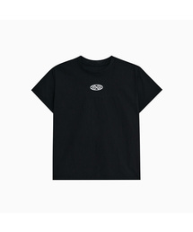 VENODE Small Track Logo Active Tshirts_Black (Crop Fit)