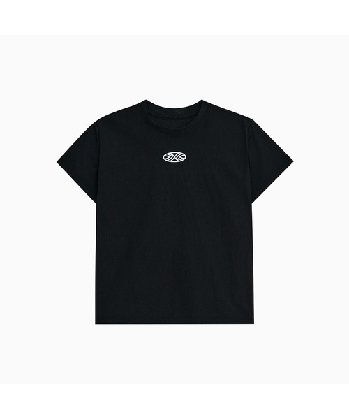 MENASOO(ミナス)の「VENODE Small Track Logo Active Tshirts_Black (Crop Fit)(Tシャツ/カットソー・レディース・ブラック・1/2)」の1枚目の写真