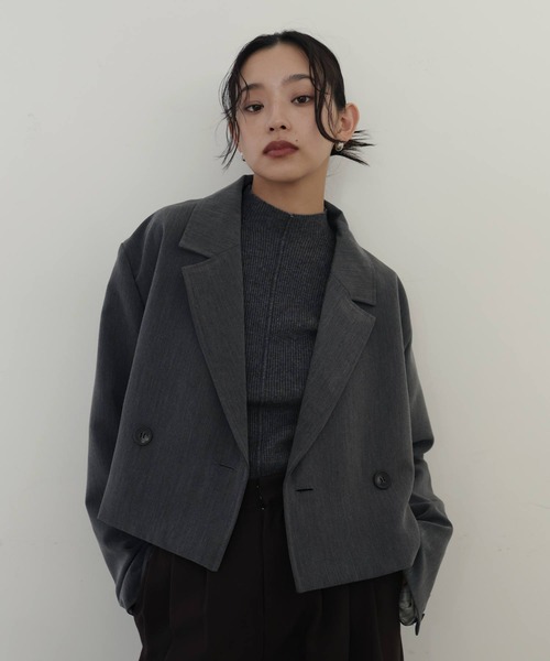 hellam(へラム)の「モックネックシェルボタンリブニット(ニット/セーター・レディース・ブラック/アイボリー/ブラウン/チャコール・FREE)」の19枚目の写真
