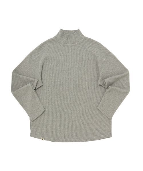 A NOTHING(アナッシング)の「RAIN DROP-SHOULDER TURTLE-NECK TEE (Gray)(Tシャツ/カットソー・レディース・その他・SMALL)」の1枚目の写真