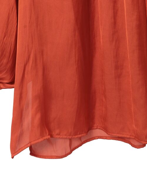 Tiara（ティアラ）の「【定番】2wayフリルネックギャザーブラウス（シャツ/ブラウス・レディース・アイボリー/サックスブルー/オレンジ・FREE）」の17枚目の写真