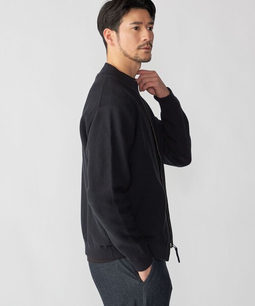 SHIPS（シップス）の「SHIPS: 〈手洗い可能〉SOLOTEX(R) ピケ ドライバーズ ニット（カーディガン/ボレロ・メンズ・ブラウン/ダークグレー/ネイビー・SMALL/MEDIUM/LARGE/X-LARGE）」の17枚目の写真