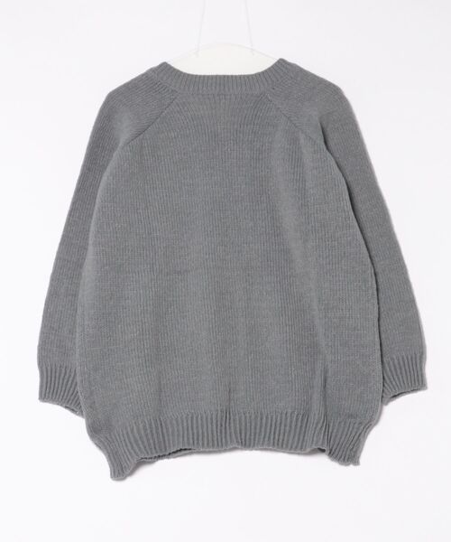 Ritzy（リッツィー）の「オーバーサイズ Vネックセーター（ニット/セーター・レディース・ホワイト/グレー/カーキ/グリーン・FREE）」の8枚目の写真