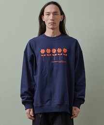 261EUI（261イーユーアイ）の「ORANGE COSMOS SWEATSHIRT NAVY（スウェット）」
