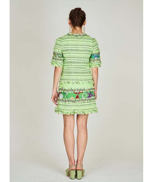 GREEDILOUS(グリディアス)の「ツイードオーシャンパールプリントワンピース(ワンピース・レディース・その他・SMALL/MEDIUM/LARGE/X-SMALL)」の4枚目の写真