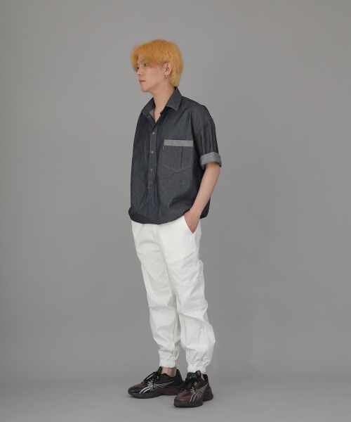 SAINTCREW(セントクルー)の「ボールドアンクルバンドカーゴジョガーパンツ BAC-328 ホワイト(スウェットパンツ・メンズ・その他・MEDIUM/LARGE/X-LARGE)」の8枚目の写真