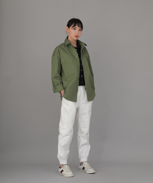 SAINTCREW(セントクルー)の「ボールドアンクルバンドカーゴジョガーパンツ BAC-328 ホワイト(スウェットパンツ・メンズ・その他・MEDIUM/LARGE/X-LARGE)」の2枚目の写真