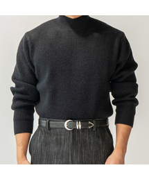 ALLCLASSIC（オールクラシック）の「KT025 Washable Haji Half Turtleneck Knit_black（ニット/セーター）」