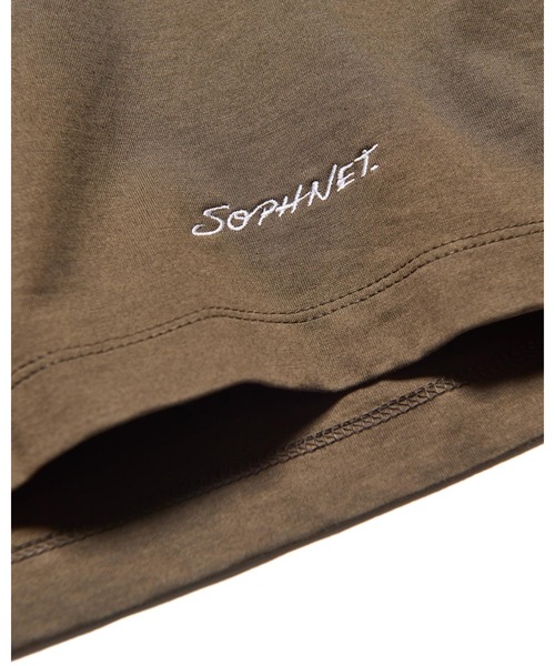 SOPHNET.（ソフネット）の「LUSTER COTTON DOUBLE RIB WIDE TEE（Tシャツ/カットソー・メンズ・ブラック/ホワイト/ブラウン・5/4/3/2/1）」の8枚目の写真