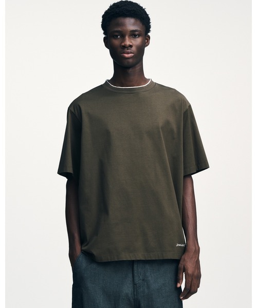 SOPHNET.（ソフネット）の「LUSTER COTTON DOUBLE RIB WIDE TEE（Tシャツ/カットソー・メンズ・ブラック/ホワイト/ブラウン・5/4/3/2/1）」の15枚目の写真