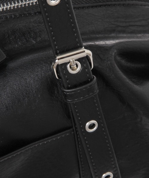 niko and...（ニコアンド）の「オリジナルソフトハトメボストンバッグ（ボストンバッグ・レディース・ダークブラウン/ブラック・0）」の10枚目の写真