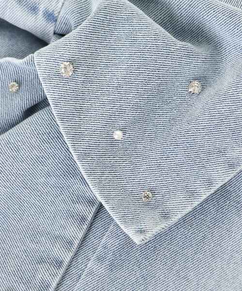 MAJESTIC LEGON（マジェスティックレゴン）の「ビッグリボンビジュービスチェ（キャミソール・レディース・サックスブルー/アイボリー/ピンクベージュ/ブラック・MEDIUM）」の15枚目の写真