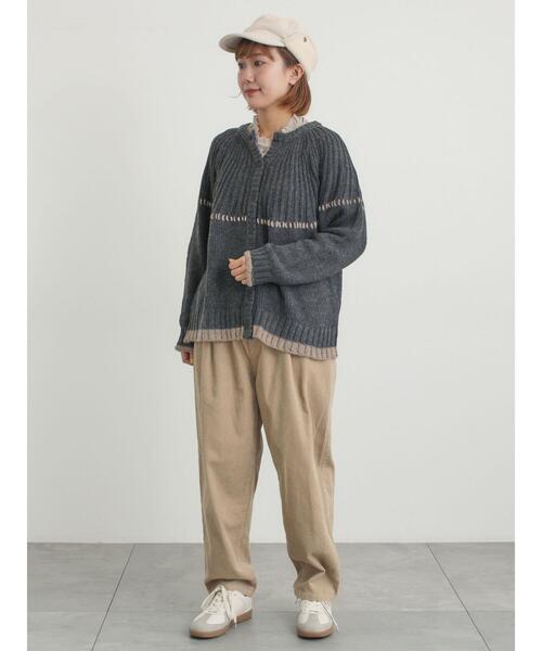 Samansa Mos2(サマンサ モスモス)の「◎襟フリルカットソー(Tシャツ/カットソー・レディース・グレー/オフホワイト/ベージュ/ブラック・F)」の18枚目の写真