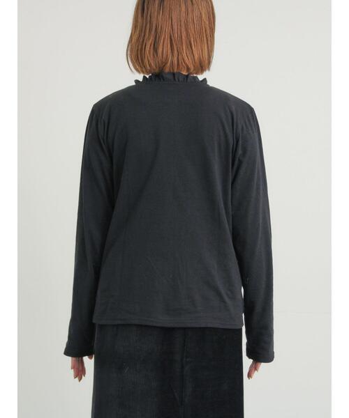 Samansa Mos2(サマンサ モスモス)の「◎襟フリルカットソー(Tシャツ/カットソー・レディース・グレー/オフホワイト/ベージュ/ブラック・F)」の9枚目の写真