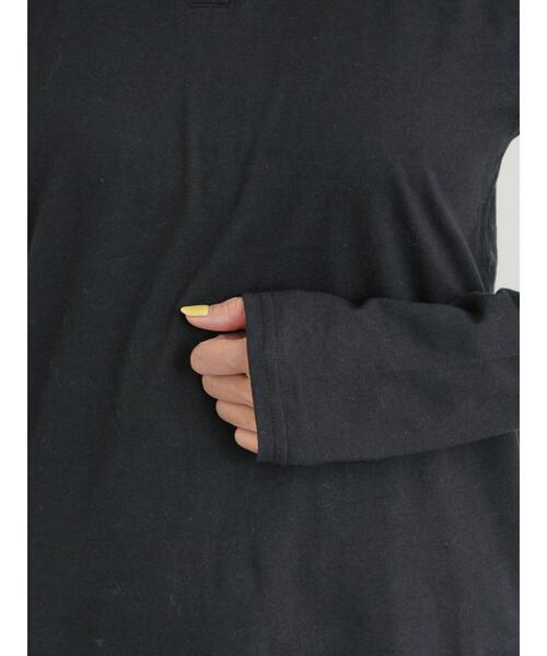 Samansa Mos2(サマンサ モスモス)の「◎襟フリルカットソー(Tシャツ/カットソー・レディース・グレー/オフホワイト/ベージュ/ブラック・F)」の5枚目の写真