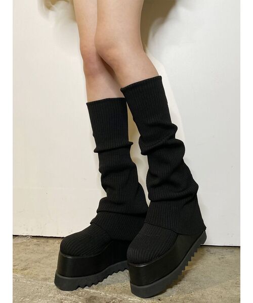MURUA（ムルーア）の「ルージーソックブーツ（ブーツ・レディース・ブラック・22.5/23.5/24.5）」の2枚目の写真