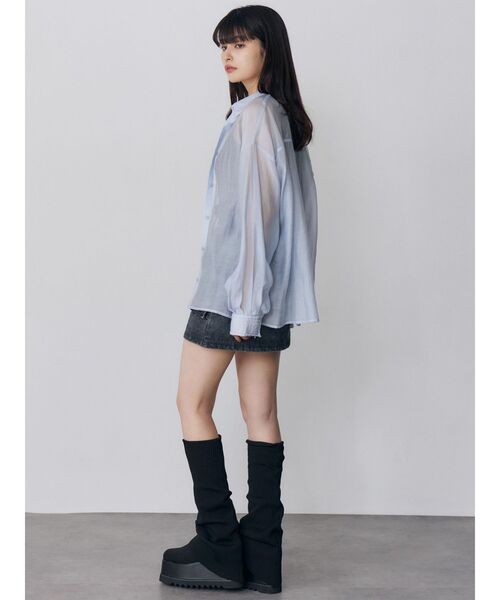 MURUA（ムルーア）の「ルージーソックブーツ（ブーツ・レディース・ブラック・22.5/23.5/24.5）」の6枚目の写真