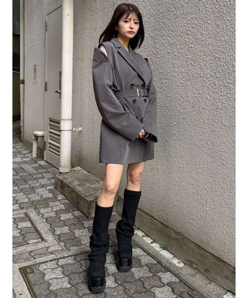 MURUA（ムルーア）の「ルージーソックブーツ（ブーツ・レディース・ブラック・22.5/23.5/24.5）」の9枚目の写真