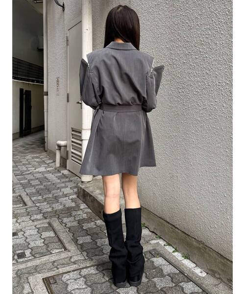 MURUA（ムルーア）の「ルージーソックブーツ（ブーツ・レディース・ブラック・22.5/23.5/24.5）」の10枚目の写真