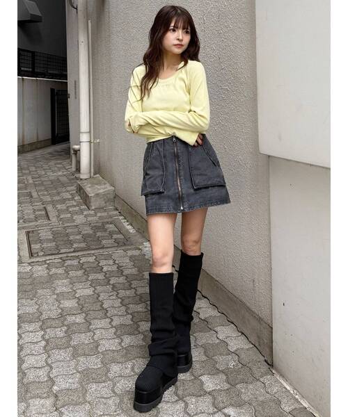 MURUA（ムルーア）の「ルージーソックブーツ（ブーツ・レディース・ブラック・22.5/23.5/24.5）」の18枚目の写真