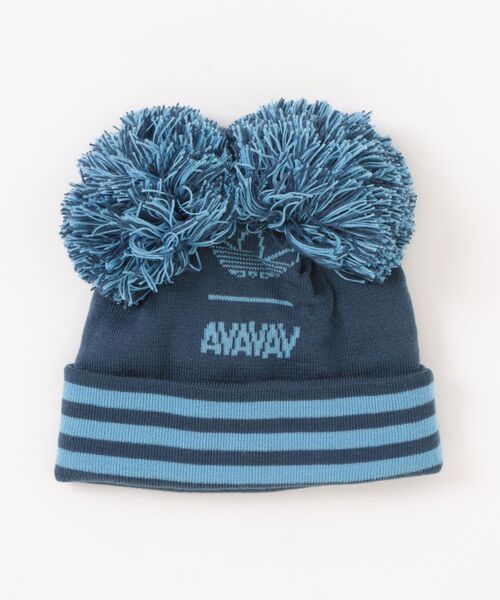 adidas(アディダス)の「AVAVAV POM POM BEANIE(ニットキャップ/ビーニー・レディース・ブルー・OSFA/OSFX)」の6枚目の写真
